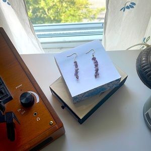 Handmade crystal earrings